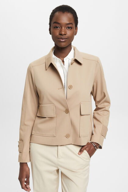 Veste en twill Clifton, TAUPE, overview