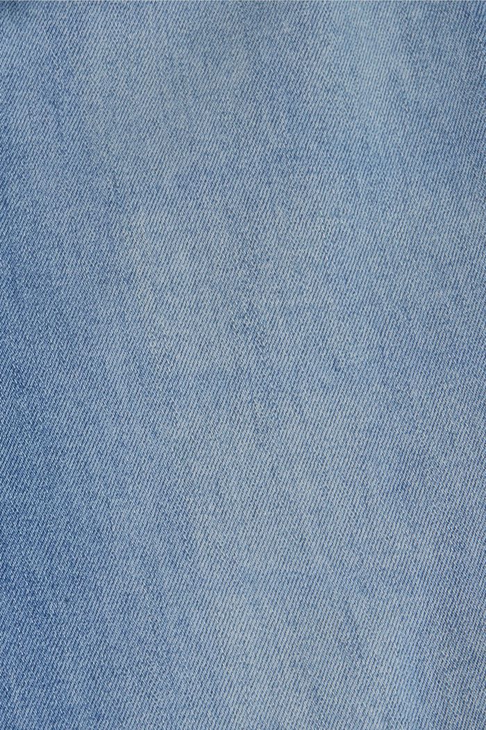 Washed jeans met biologisch katoen, BLUE LIGHT WASHED, detail image number 4