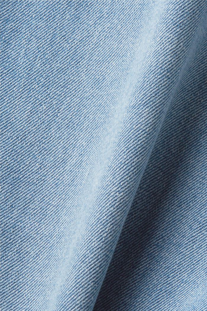 Short en jean taille haute, BLUE LIGHT WASHED, detail image number 6