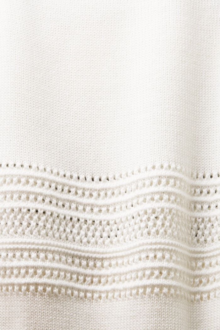 Mouwloze trui van mesh, OFF WHITE, detail image number 5