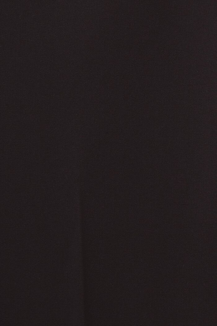 Crêpe broek met rechte pijpen, BLACK, detail image number 6
