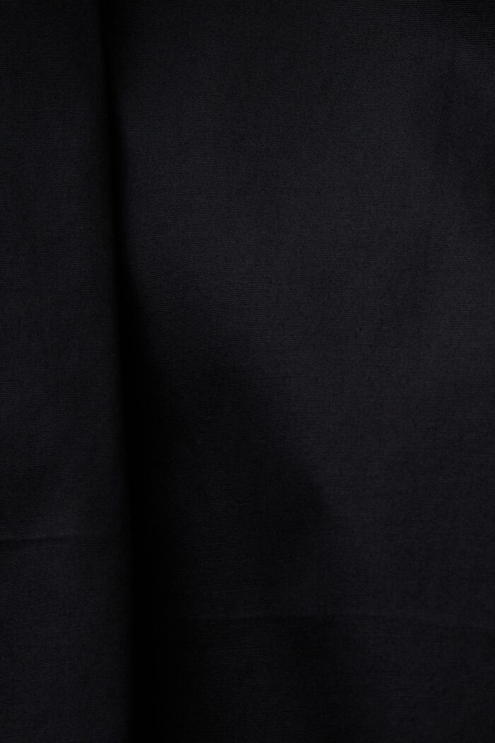 Shirt met lange mouwen van popeline, BLACK, detail image number 5