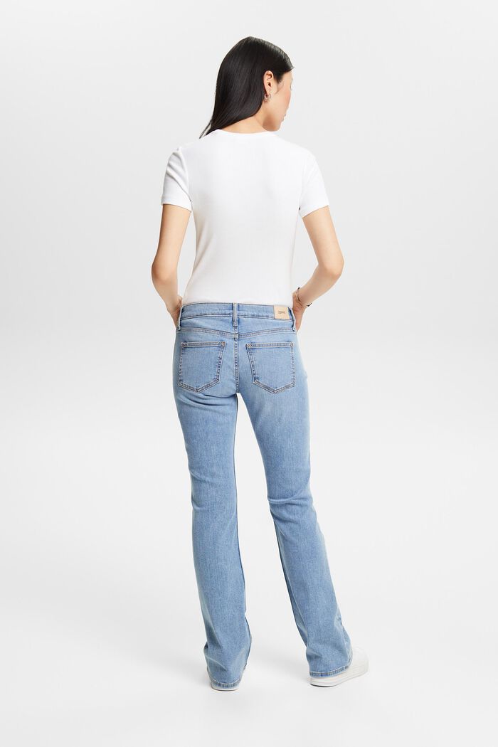 Bootcut jeans met middelhoge taille, BLUE LIGHT WASHED, detail image number 2