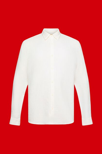 T-shirt en mousseline de coton durable, OFF WHITE, overview