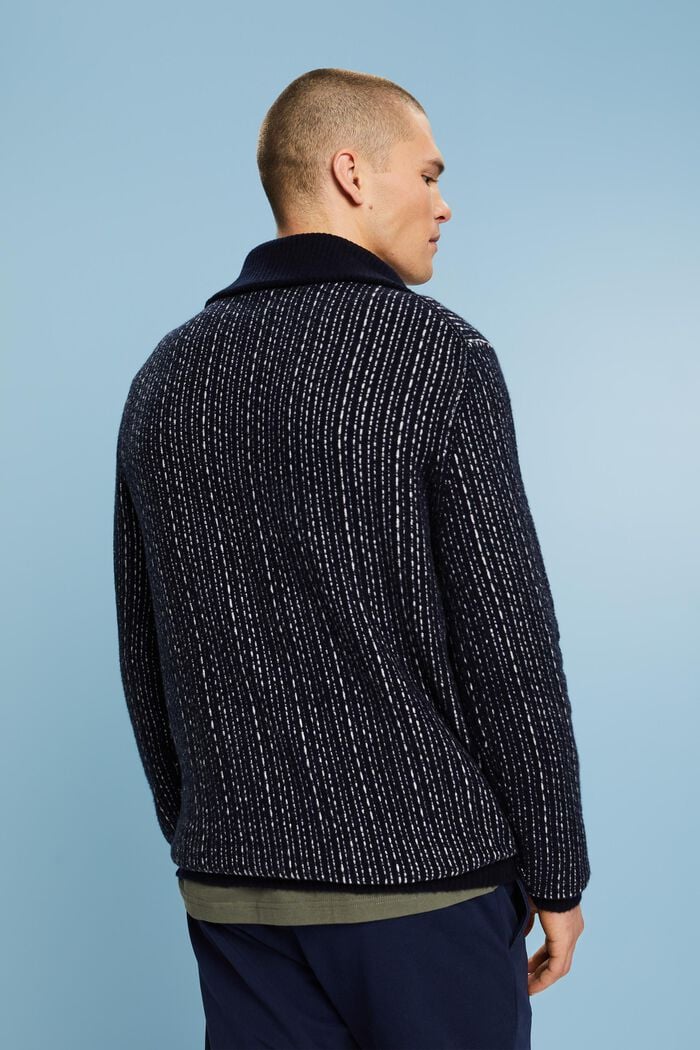 Sweater met rolkraag en lange mouwen, NAVY, detail image number 3