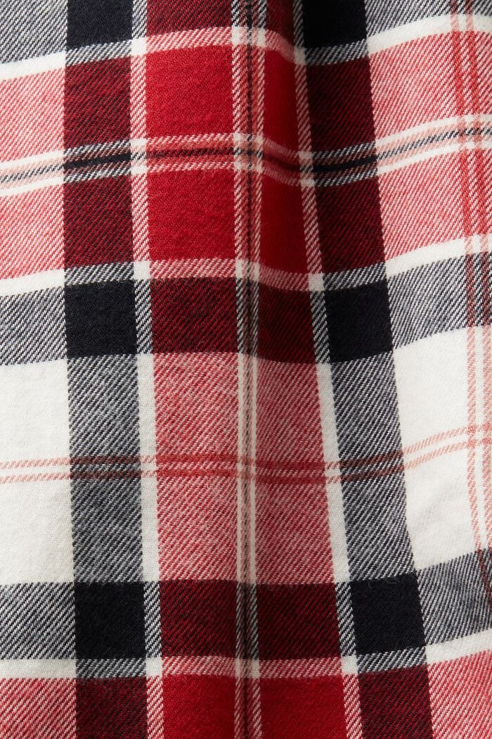 Geruite flanellen pyjamabroek, NEW RED, detail image number 4