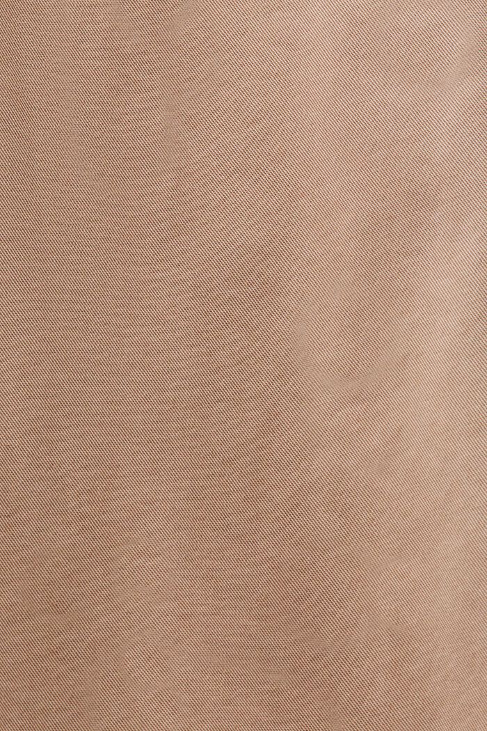 Pantalon corsaire en coton Pima, TAUPE, detail image number 5