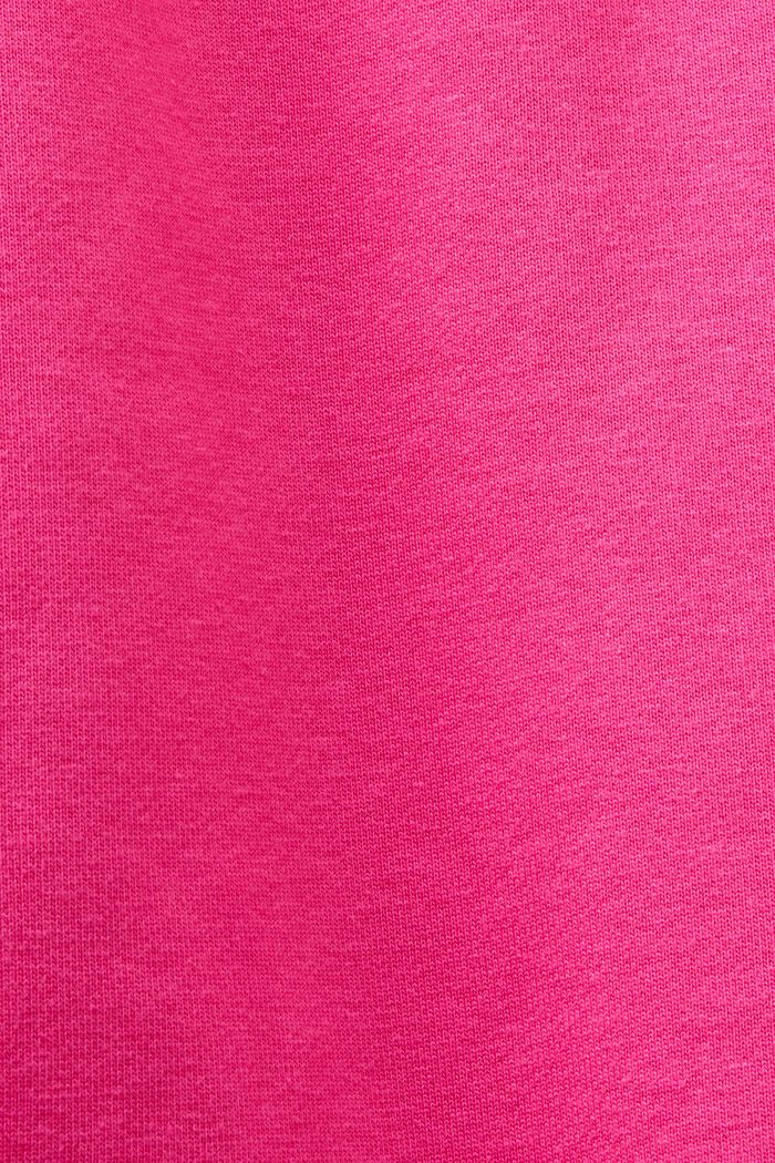 Uniseks logo-sweatbroek van katoenen fleece, PINK FUCHSIA, detail image number 6