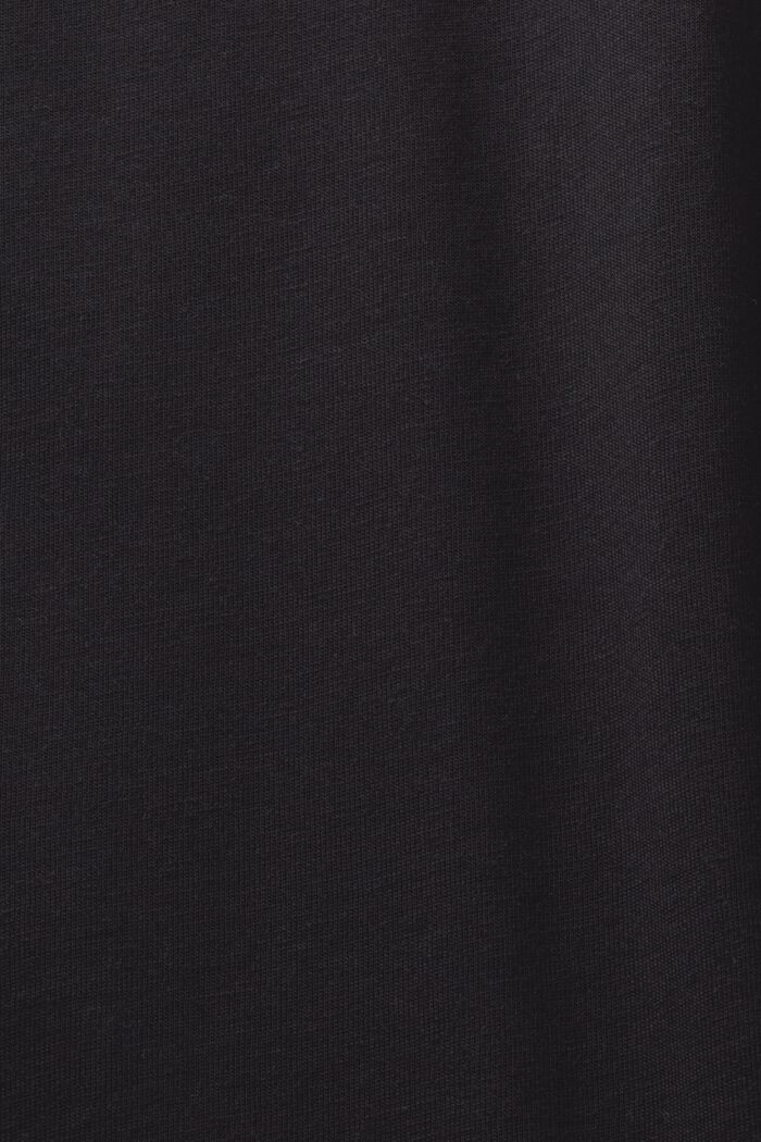 Mouwloos T-shirt met pailletten-print, BLACK, detail image number 5