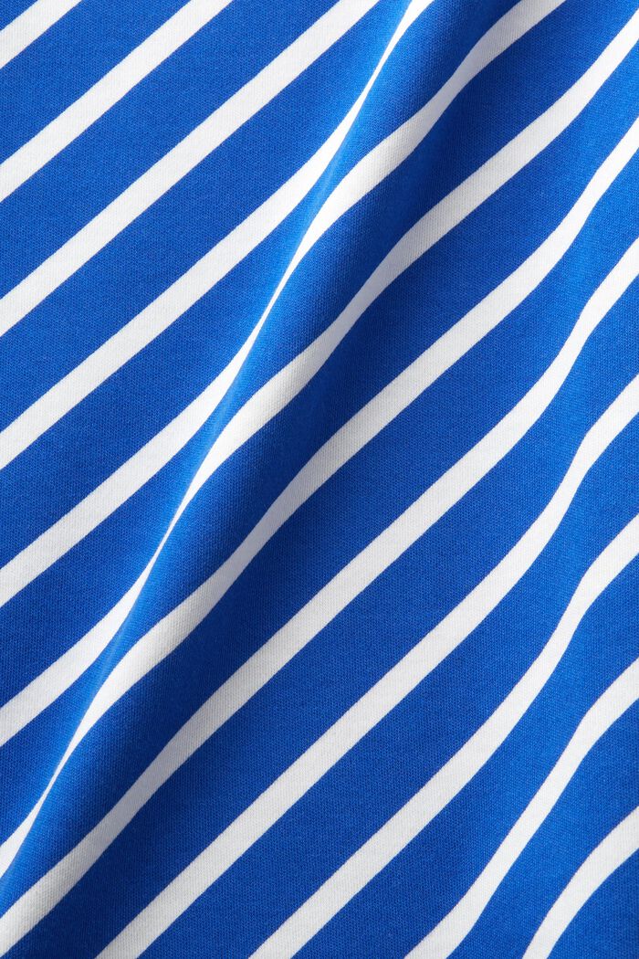 Gestreept mouwloos T-shirt, BRIGHT BLUE, detail image number 4