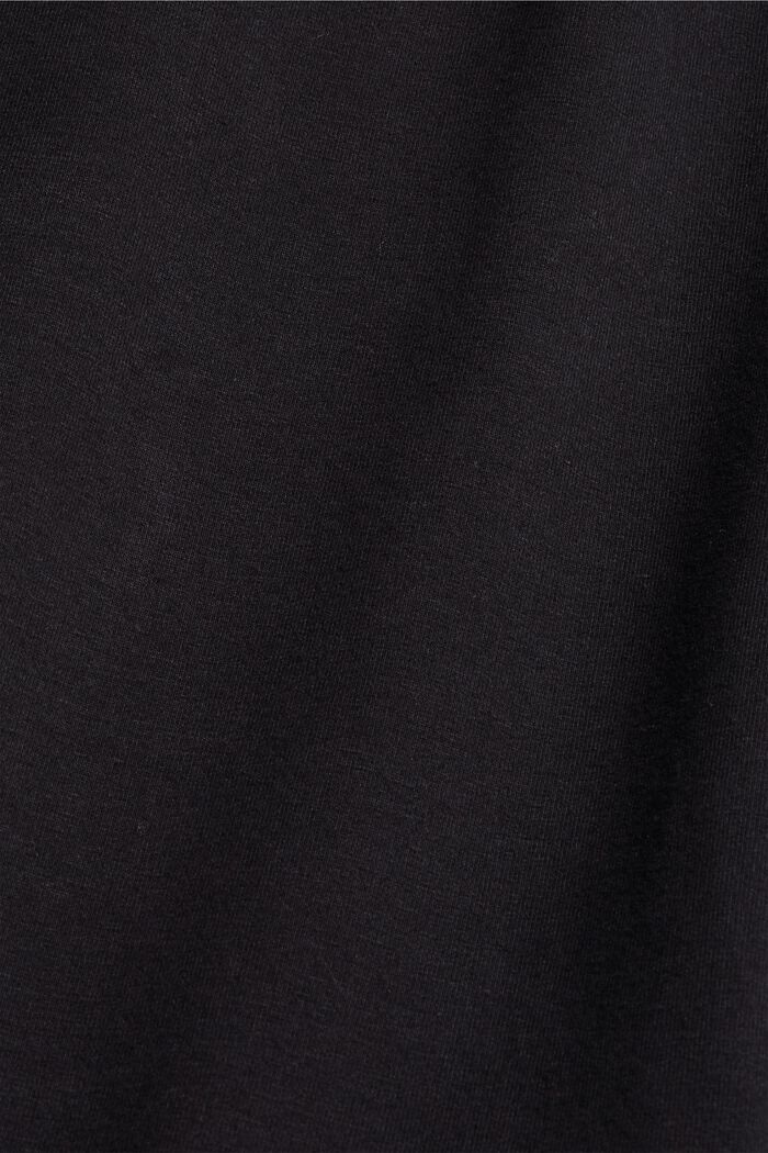 Sweatshirt van biologisch katoen, BLACK, detail image number 4