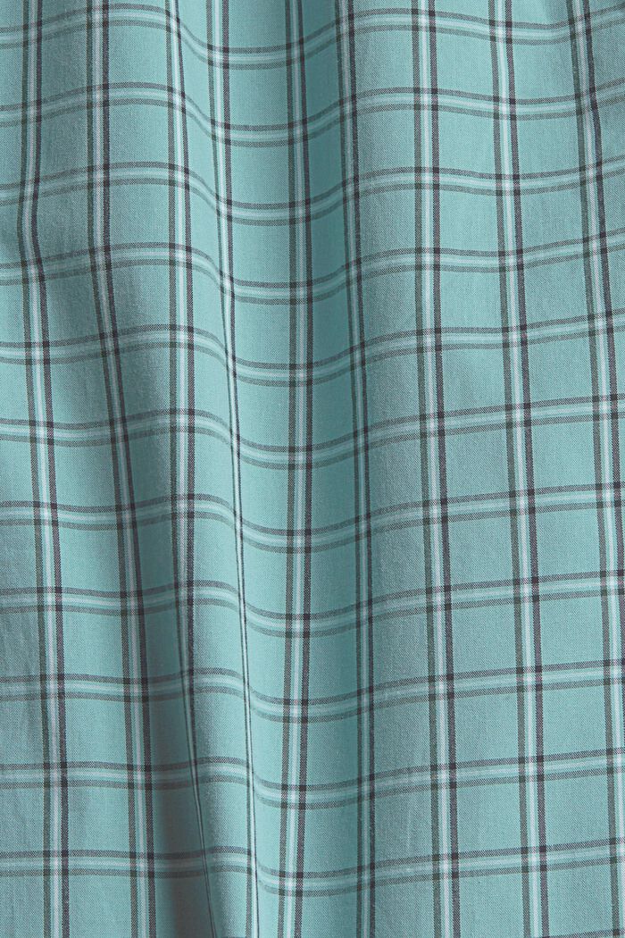 Geruite pyjamabroek van katoen, AQUA BLUE, detail image number 5