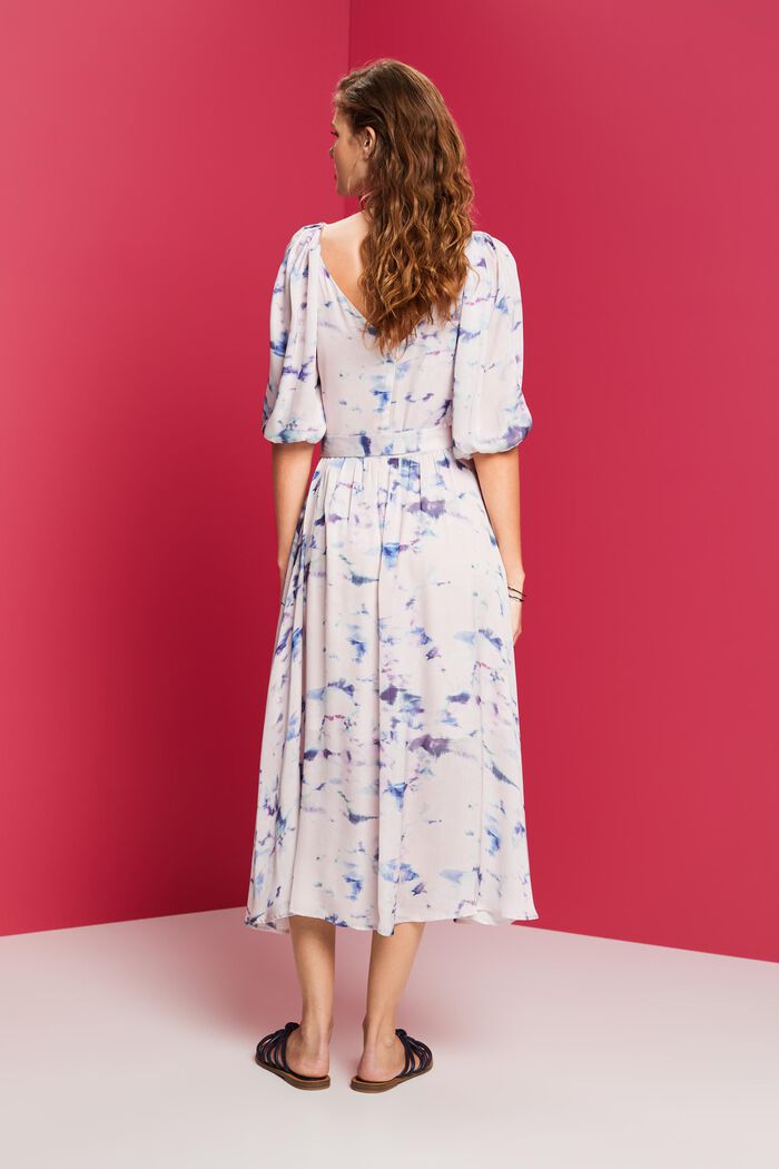 Midi-jurk met wikkeleffect, PASTEL PINK, detail image number 3