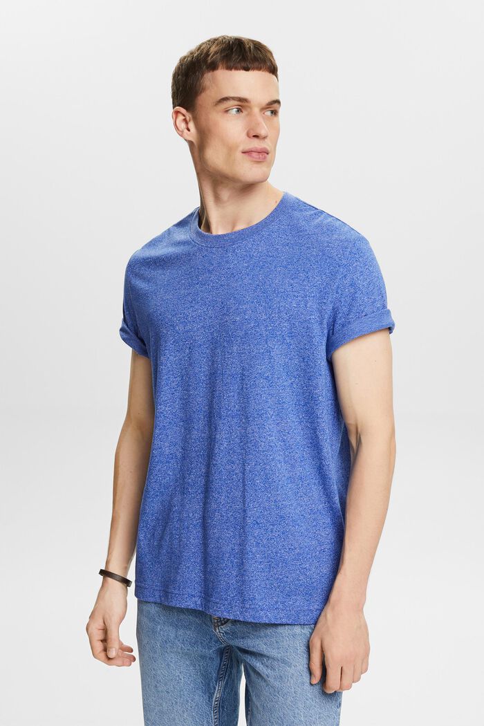 Gemêleerd T-shirt, BRIGHT BLUE, detail image number 4