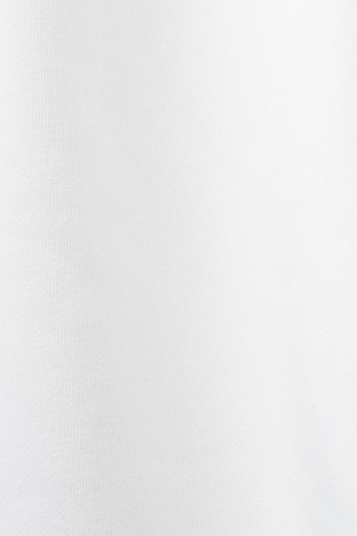 Uniseks fleece sweatshirt met logo, WHITE, detail image number 5