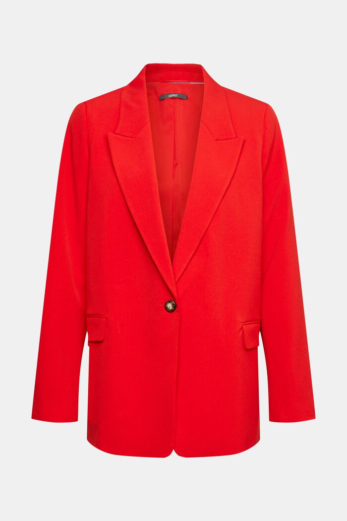 Veste de tailleur à un bouton, RED, detail image number 2