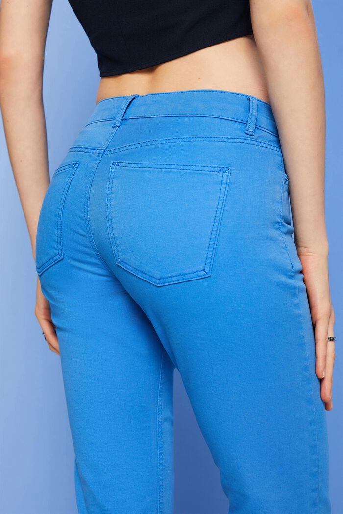 Pantalon corsaire en coton bio, BRIGHT BLUE, detail image number 2