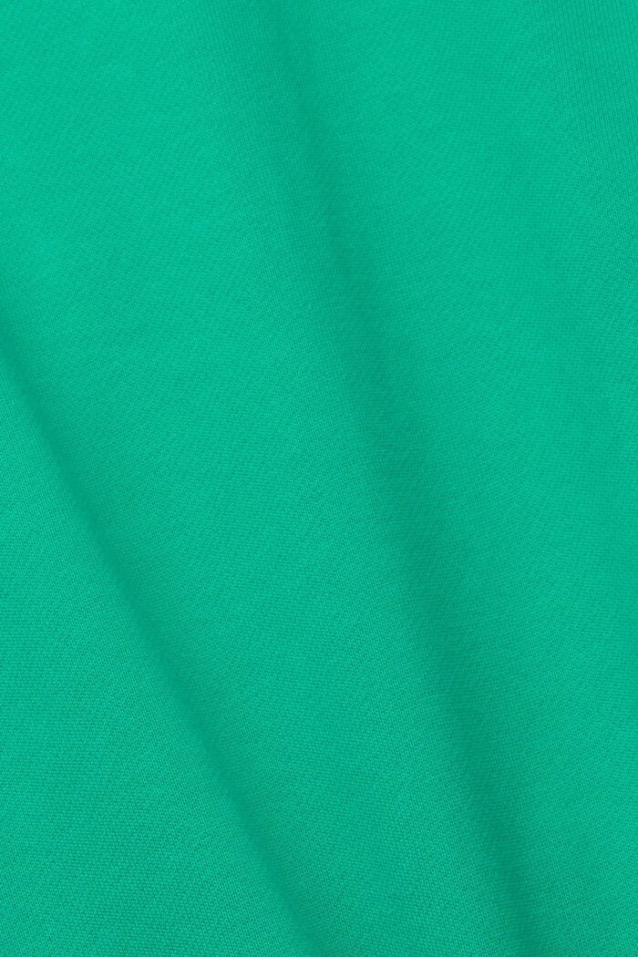 Sweat à capuche à zip quart de longueur, GREEN, detail image number 7