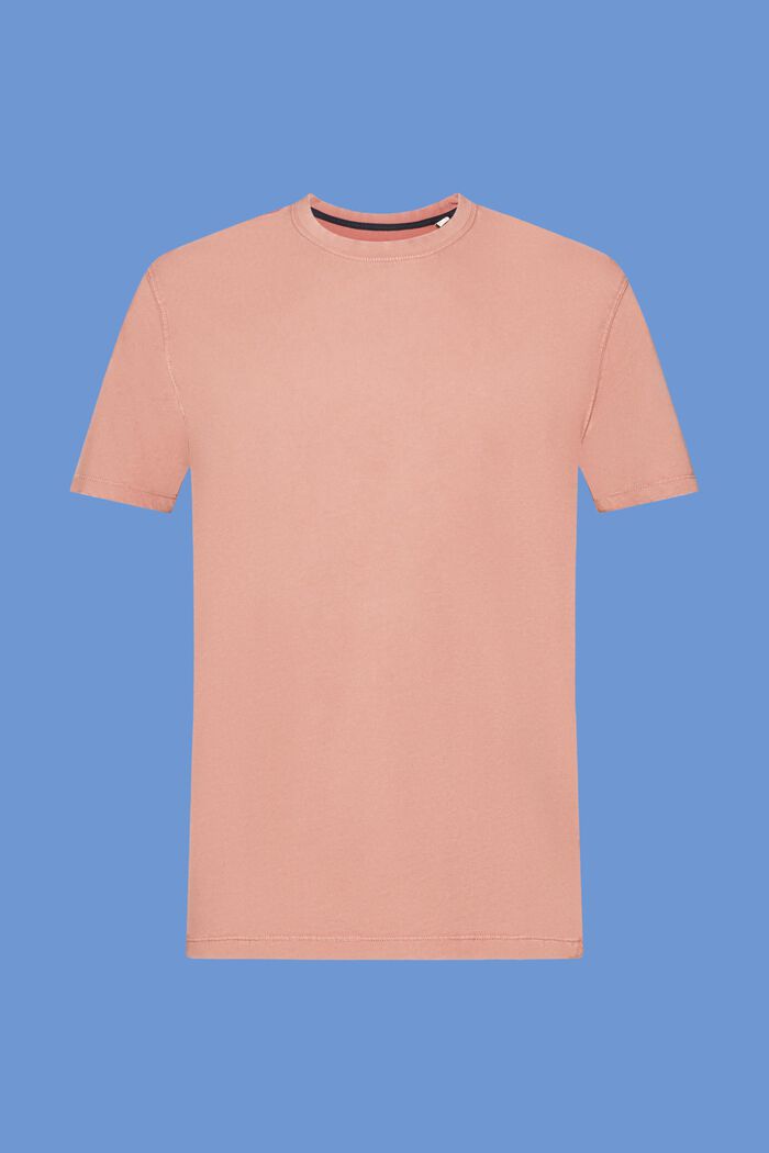 Garment-dyed jersey T-shirt, 100% katoen, DARK OLD PINK, detail image number 6
