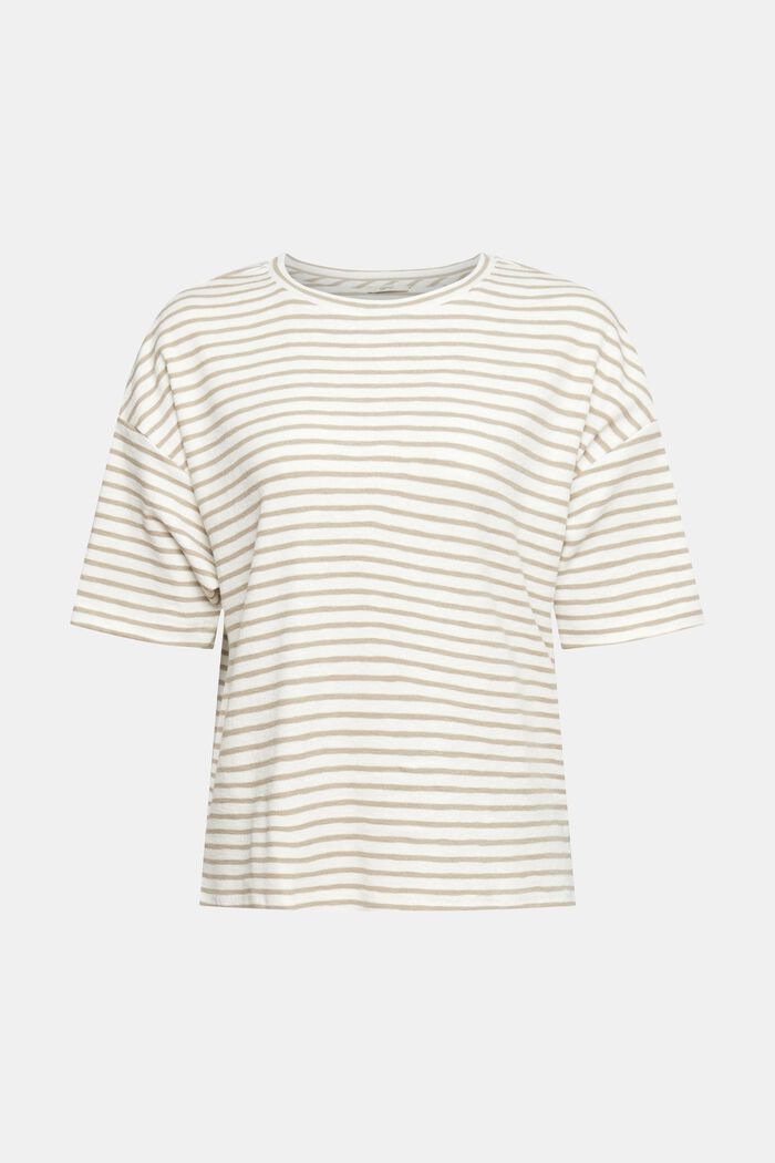 T-shirt met streepmotief, OFF WHITE, detail image number 2