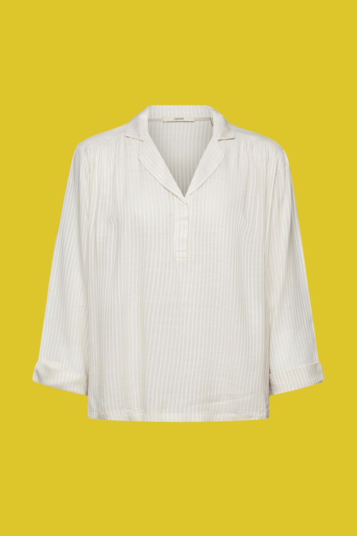 Loose fit blouse, LENZING™ ECOVERO™, PASTEL GREY, detail image number 5