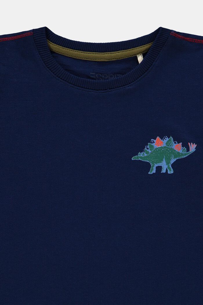 T-shirt imprimé 100 % coton, BLUE, detail image number 2