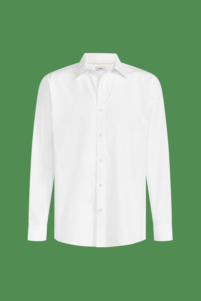 Shirt van katoen-popeline, WHITE, detail image number 5