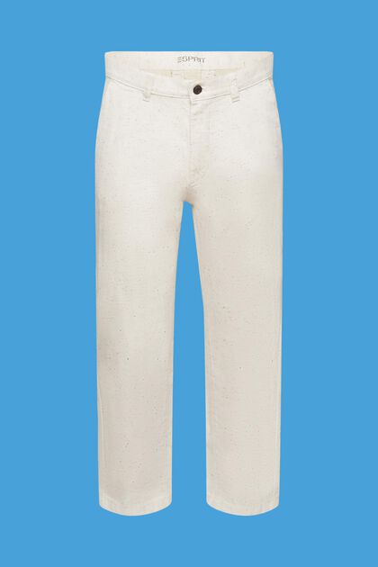 Pantalon de coupe boule, OFF WHITE, overview