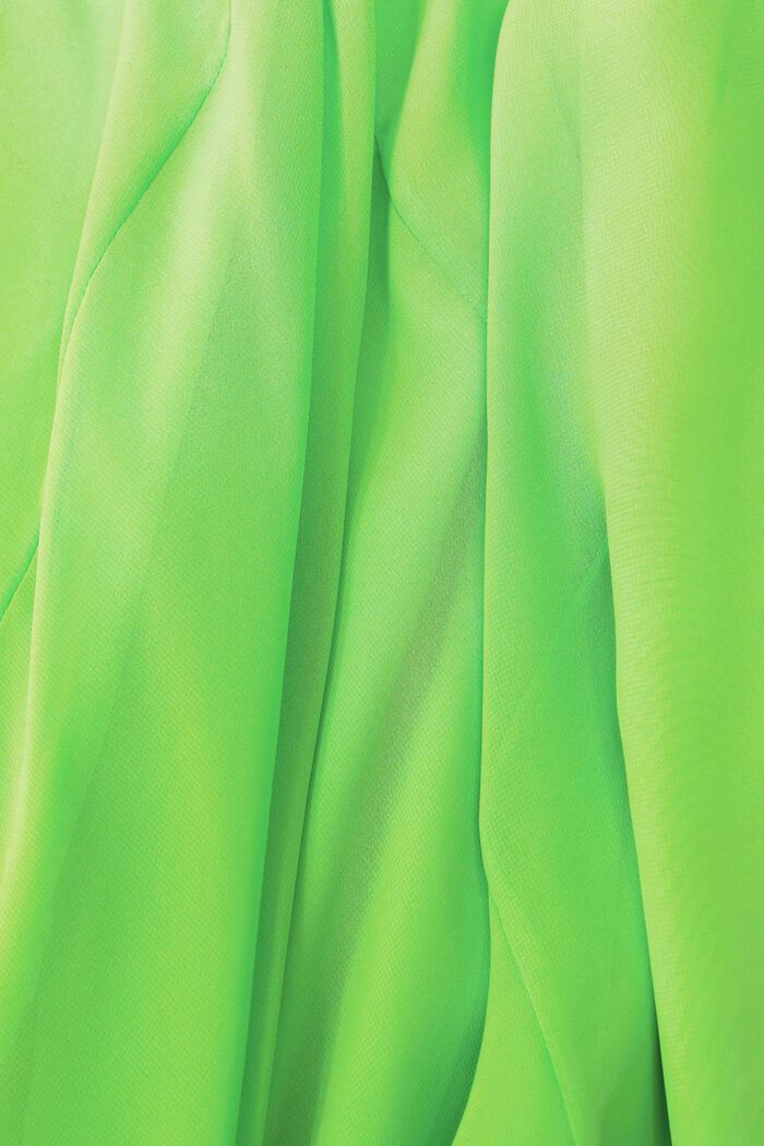 Chiffon maxi-jurk met V-hals, CITRUS GREEN, detail image number 6
