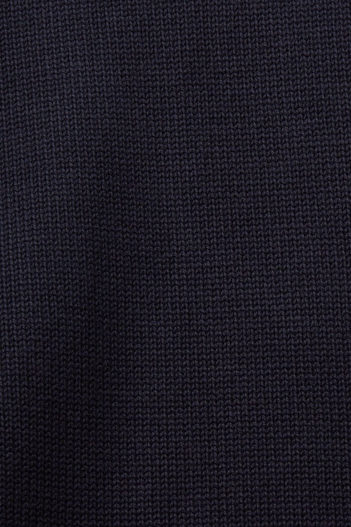 Katoenen trui met ronde hals, NAVY, detail image number 4