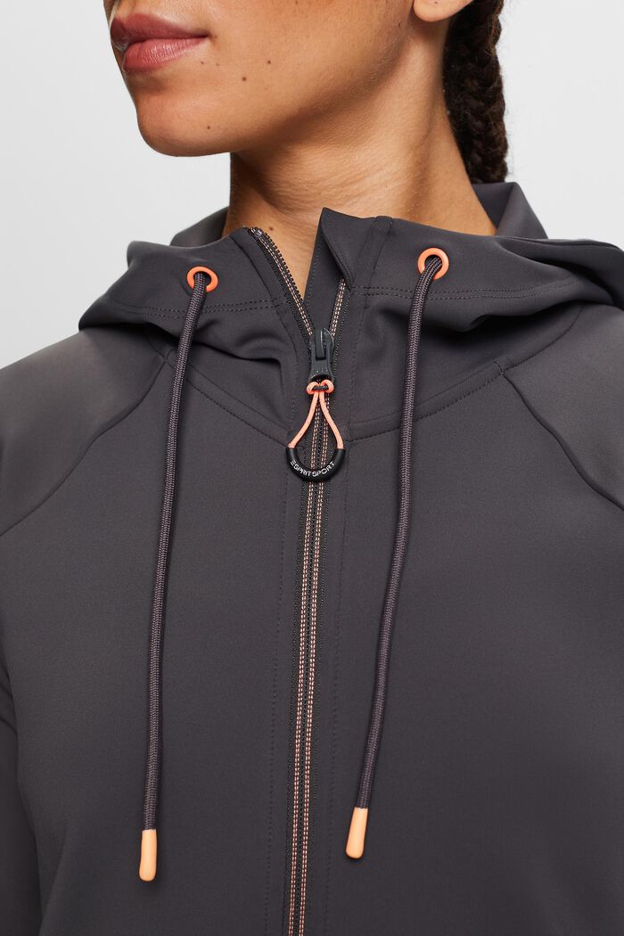 Sportief trainingsjack, ANTHRACITE, detail image number 1
