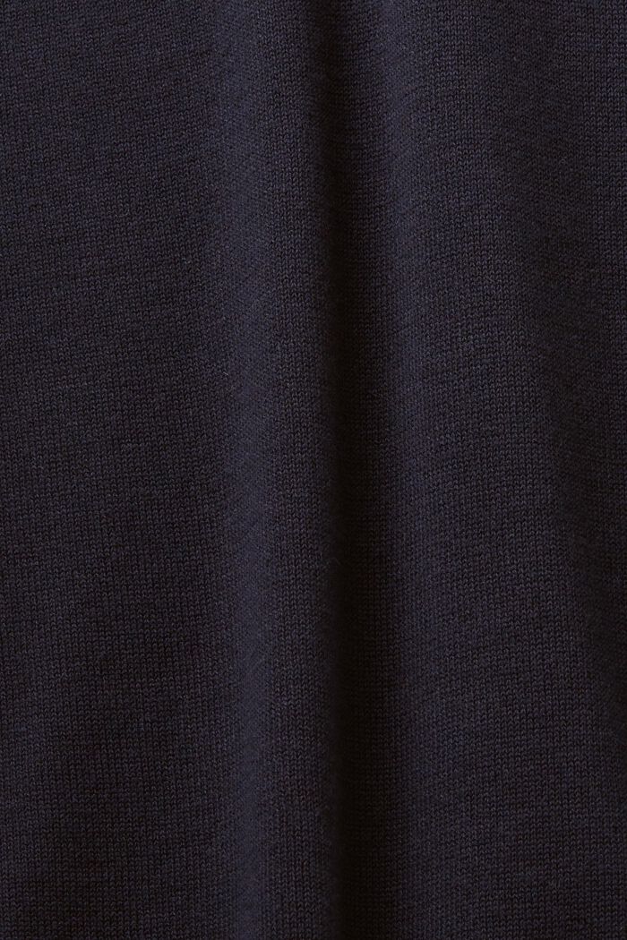 Gebreide trui met korte mouwen, NAVY, detail image number 5