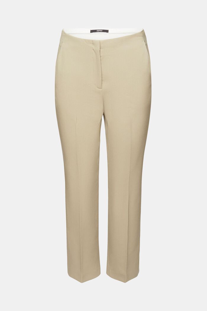 Cropped business pantalon, DUSTY GREEN, detail image number 7