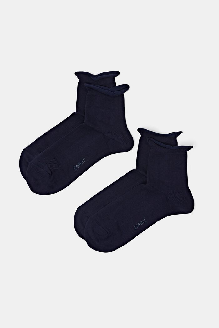 Lot de 2 paires de chaussettes en maille, SPACE BLUE, detail image number 0