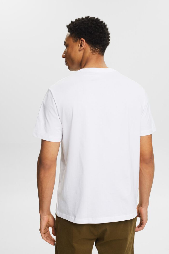 T-shirt met korte mouwen en ronde hals, WHITE, detail image number 2