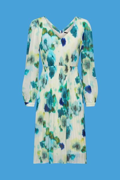 Mini-robe à imprimé floral all-over, CITRUS GREEN, overview