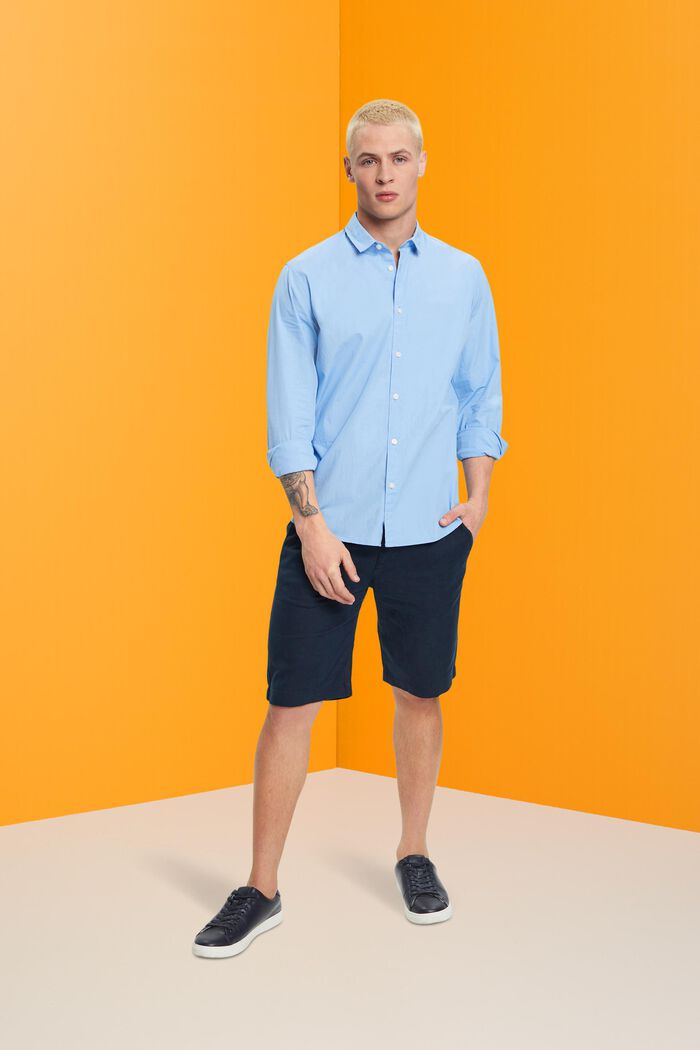 T-shirt Slim Fit en coton durable, LIGHT BLUE, detail image number 4