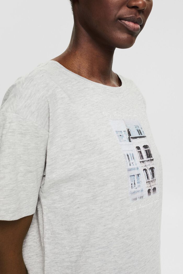 T-shirt met fotoprint, mix met biologisch katoen
