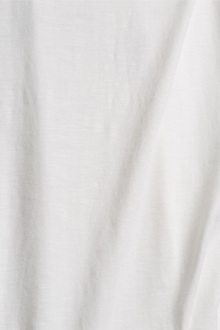 T-shirt CURVY à manches longues en coton biologique mélangé, OFF WHITE, detail image number 1