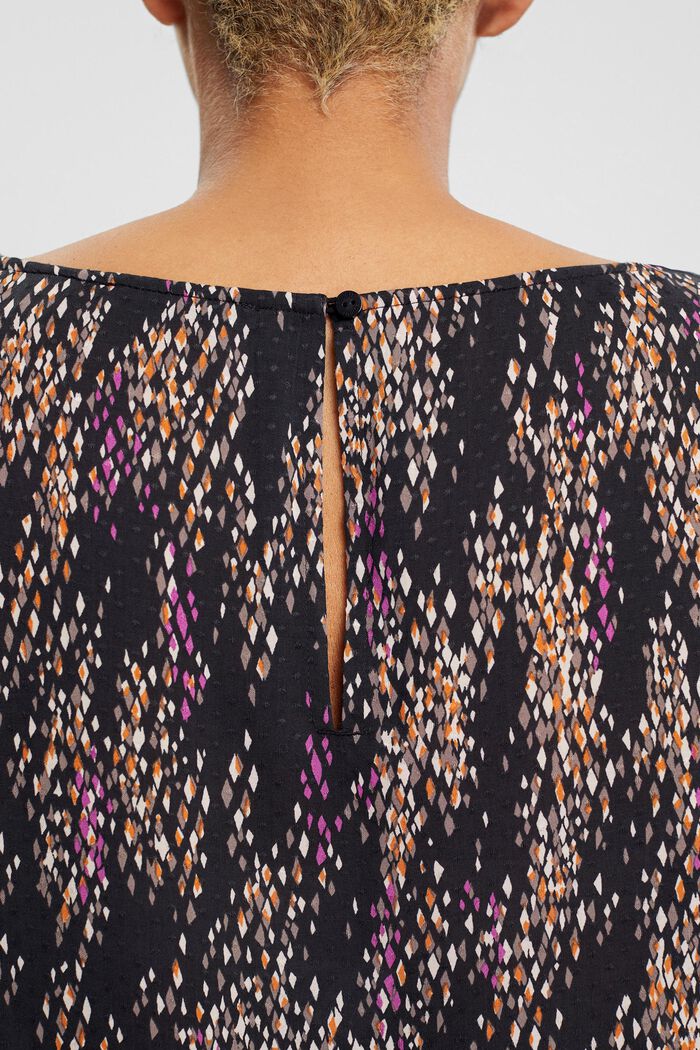 CURVY blouse met motief, BLACK, detail image number 4