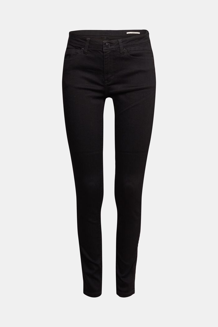 Jeans van een katoenmix met comfortabele stretch, BLACK RINSE, detail image number 2