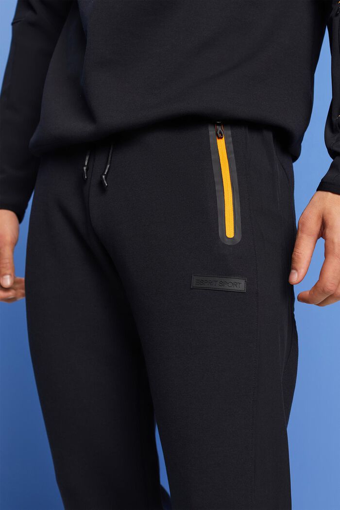 Pantalon de jogging doté de zips contrastants, BLACK, detail image number 2