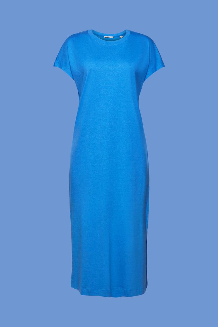 Jersey midi-jurk, BRIGHT BLUE, detail image number 6
