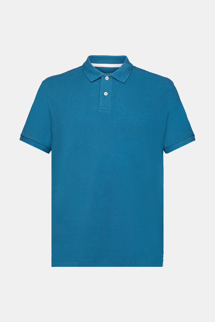 Polo coupe Slim Fit, PETROL BLUE, detail image number 6