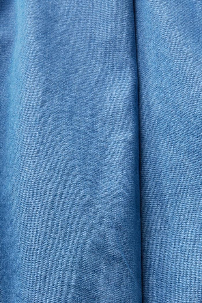 Blouse en jean légère, BLUE LIGHT WASHED, detail image number 5