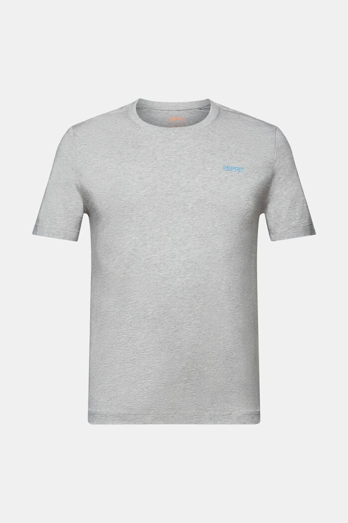T-shirt en jersey de coton animé d’un logo, LIGHT GREY, detail image number 7
