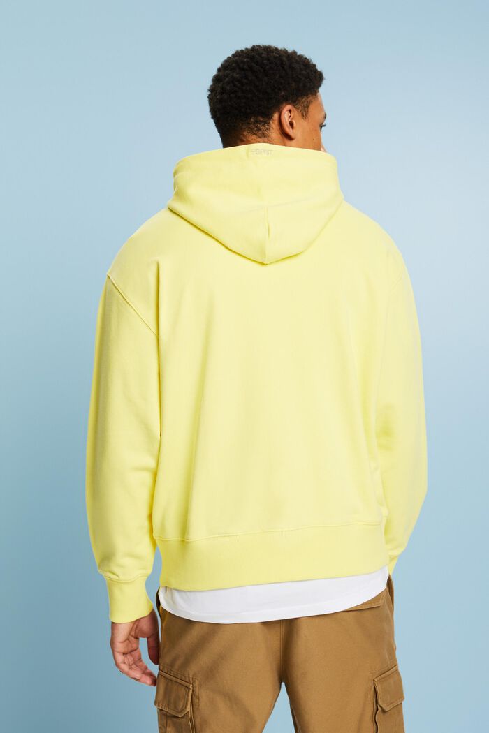 Uniseks oversized hoodie met print, PASTEL YELLOW, detail image number 2