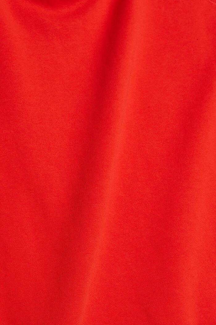 Sweatshirt van zuiver katoen, ORANGE RED, detail image number 1