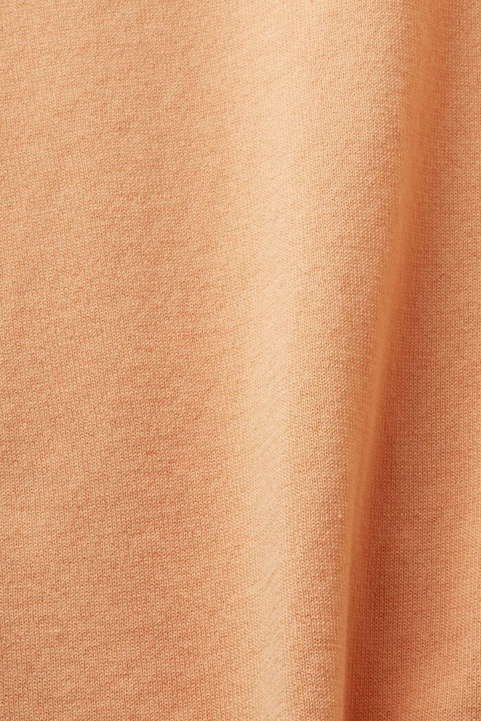 Two-tone trui met korte mouwen, PASTEL ORANGE, detail image number 5