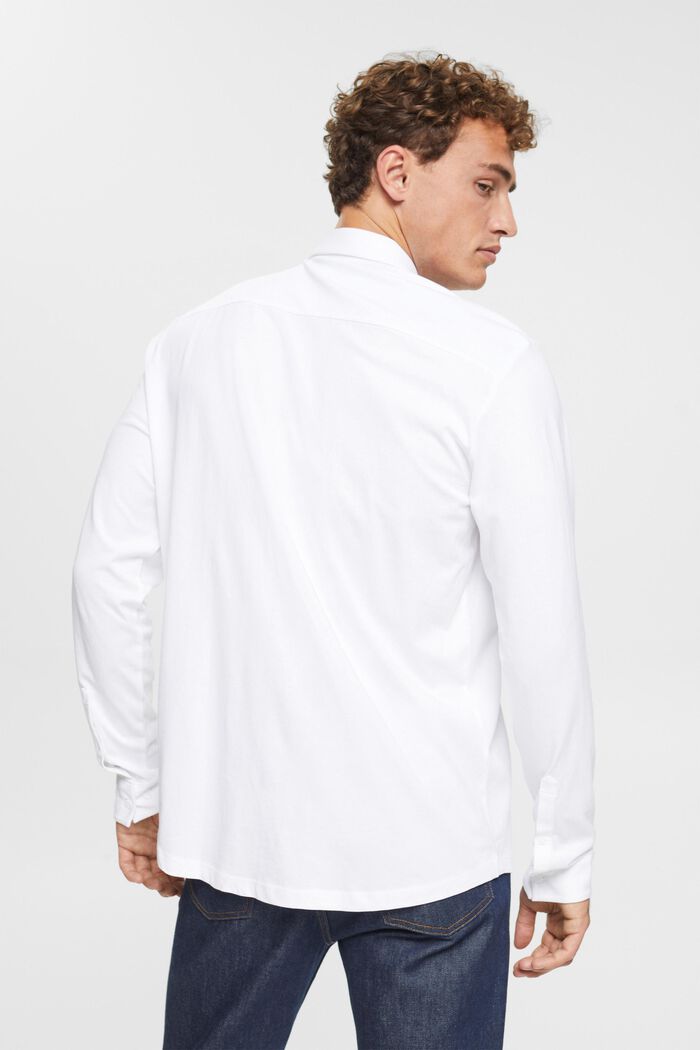 Jersey shirt, 100% katoen, WHITE, detail image number 3